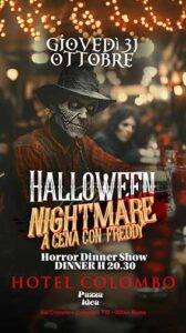 flyer halloween hotel colombo roma