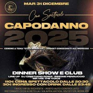 flyer capodanno cecila metella roma 2025