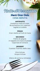 CENA MENU PESCE