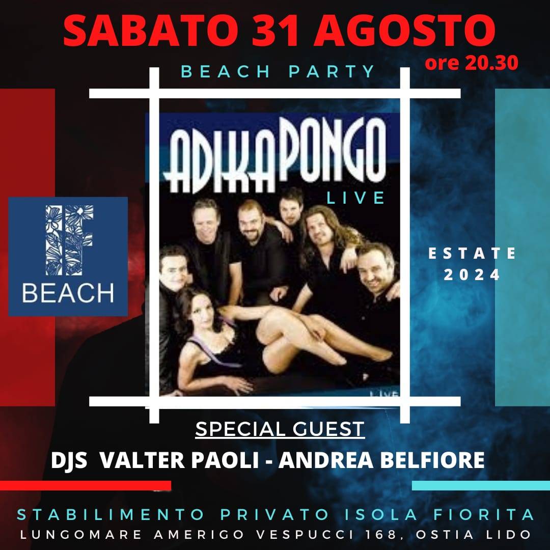 foto Sabato 31 Agosto 2024 Beach Party Isola Fiorita Ostia