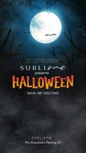 flyer halloween sublime la villa