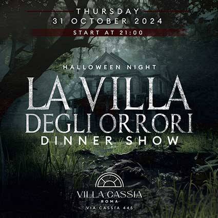 flyer halloween villa cassia roma