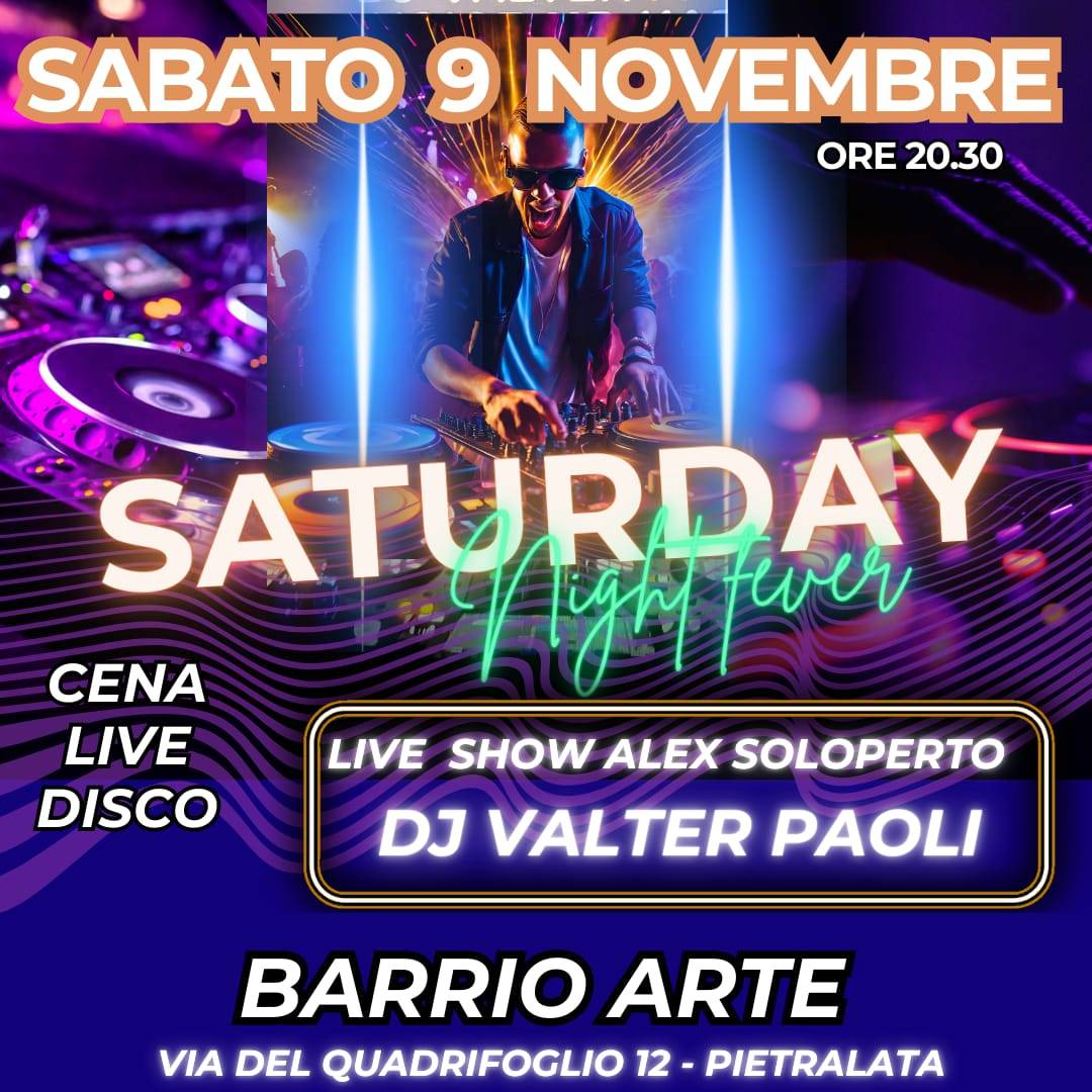 Foto Barrio Arte sabato 9 novembre