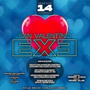 flyer Exe Club San Valentino